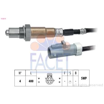 Sonde lambda FACET 10.8219