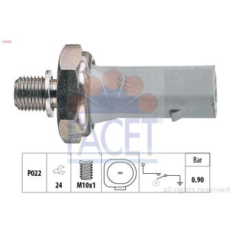 Indicateur de pression d'huile FACET 7.0134