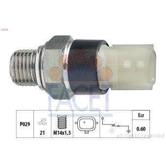 Indicateur de pression d'huile FACET 7.0178