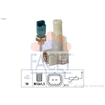 Sonde de température, liquide de refroidissement FACET