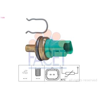 Sonde de température, liquide de refroidissement FACET 7.3292