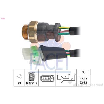 Interrupteur de température, ventilateur de radiateur FACET 7.5661