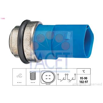 Interrupteur de température, ventilateur de radiateur FACET 7.5692