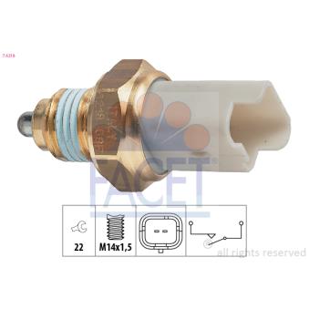 Contacteur, feu de recul FACET 7.6218