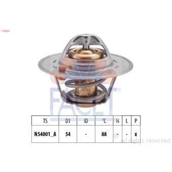 Thermostat d'eau FACET 7.8202S
