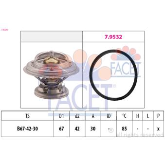 Thermostat d'eau FACET 7.8280