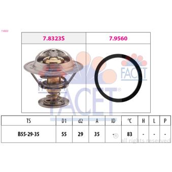 Thermostat d'eau FACET 7.8323