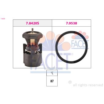 Thermostat d'eau FACET 7.8420
