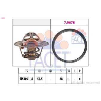 Thermostat d'eau FACET 7.8787