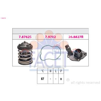 Thermostat d'eau FACET 7.8827K