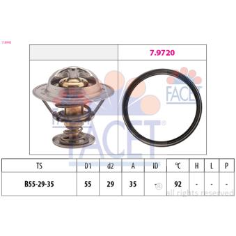 Thermostat d'eau FACET 7.8945