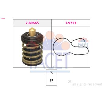Thermostat, liquide de refroidissement FACET 7.8966