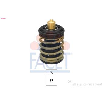 Thermostat, liquide de refroidissement FACET 7.8966S