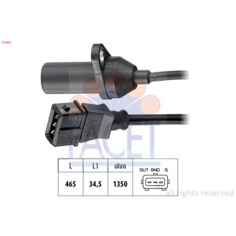 Capteur d'angle, vilebrequin FACET