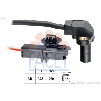 Capteur d'angle, vilebrequin FACET