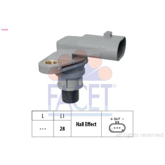 Capteur, position d'arbre à cames FACET