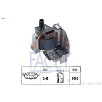 Unité de bobine d'allumage FACET 9.8003