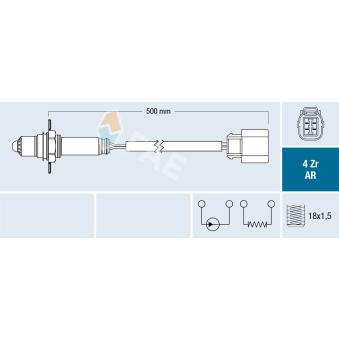 Sonde lambda FAE 75606