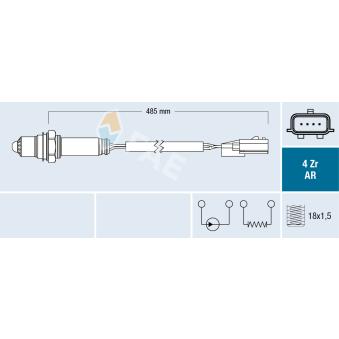 Sonde lambda FAE 75634