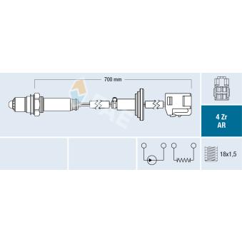 Sonde lambda FAE 75638