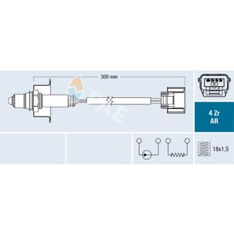 Sonde lambda FAE 75642