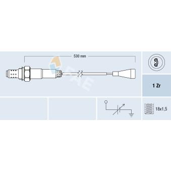 Sonde lambda FAE 77100