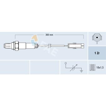 Sonde lambda FAE 77101