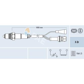 Sonde lambda FAE 77107