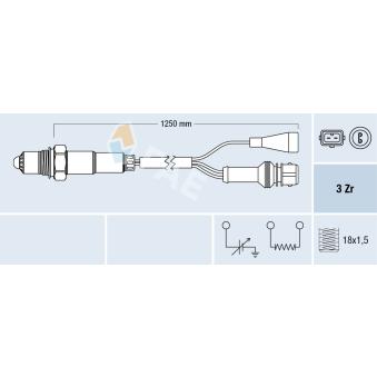 Sonde lambda FAE 77108