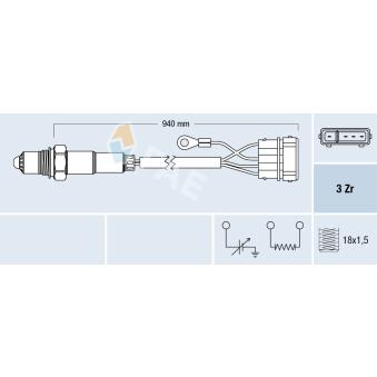 Sonde lambda FAE 77112