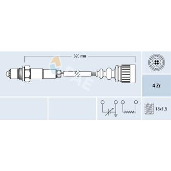 Sonde lambda FAE 77172
