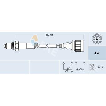 Sonde lambda FAE 77174