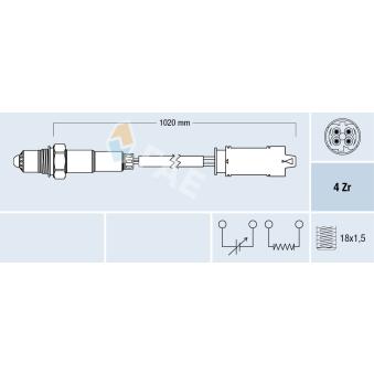 Sonde lambda FAE 77238