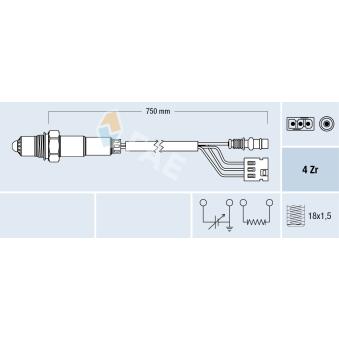 Sonde lambda FAE 77380
