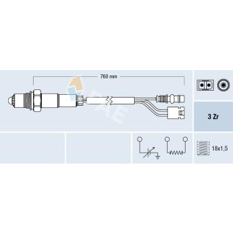 Sonde lambda FAE 77381