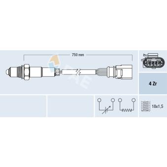 Sonde lambda FAE 77399