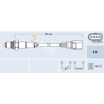 Sonde lambda FAE 77439