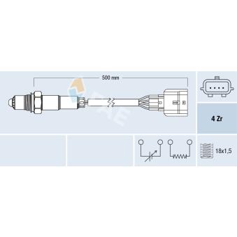 Sonde lambda FAE 77584
