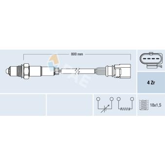 Sonde lambda FAE 77591