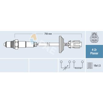 Sonde lambda FAE 77666