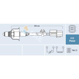 Sonde lambda FAE 77712