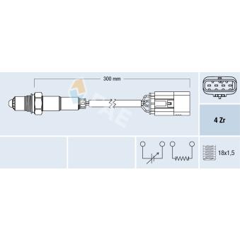 Sonde lambda FAE 77763