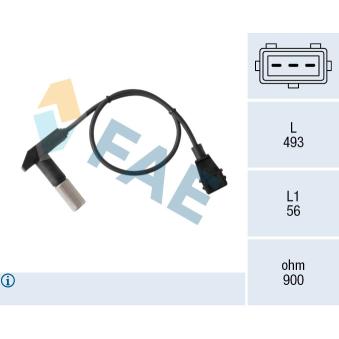 Capteur d'angle, vilebrequin FAE