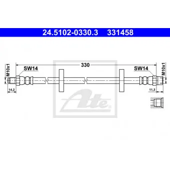 Flexible de frein ATE 24.5102-0330.3