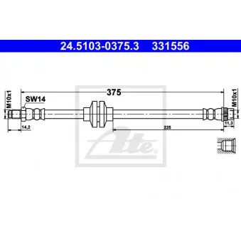 Flexible de frein ATE 24.5103-0375.3