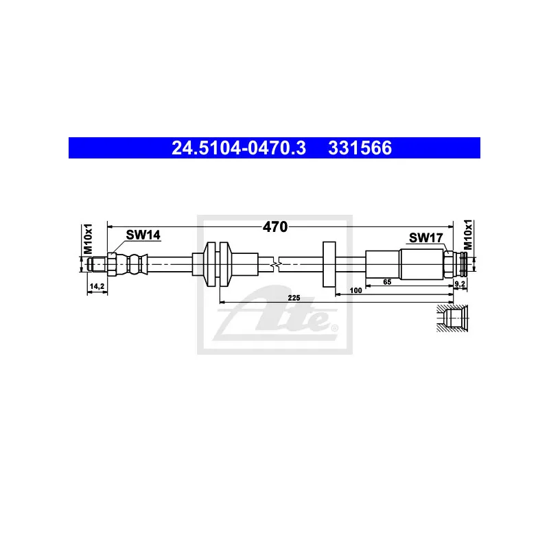 Flexible de frein ATE 24.5104-0470.3