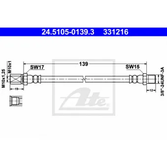 Flexible de frein ATE 24.5105-0139.3