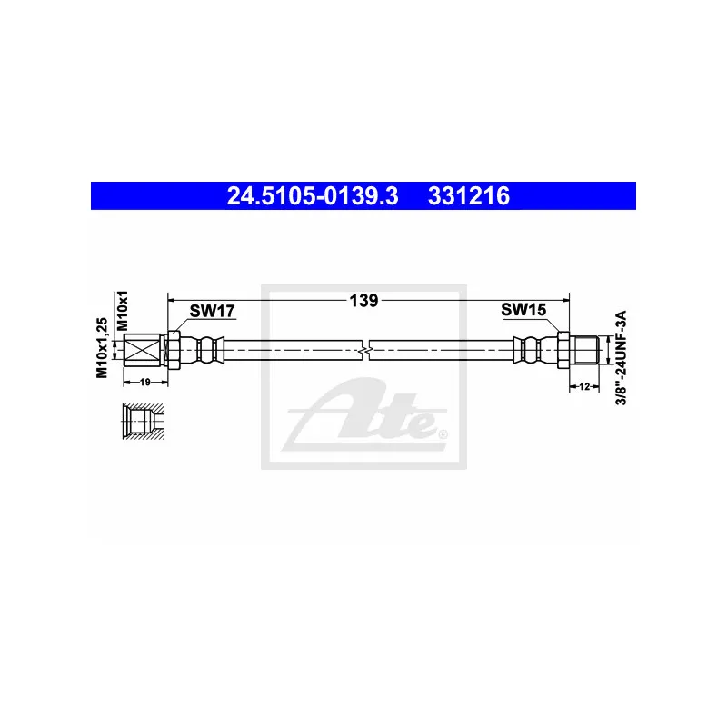 Flexible de frein ATE 24.5105-0139.3