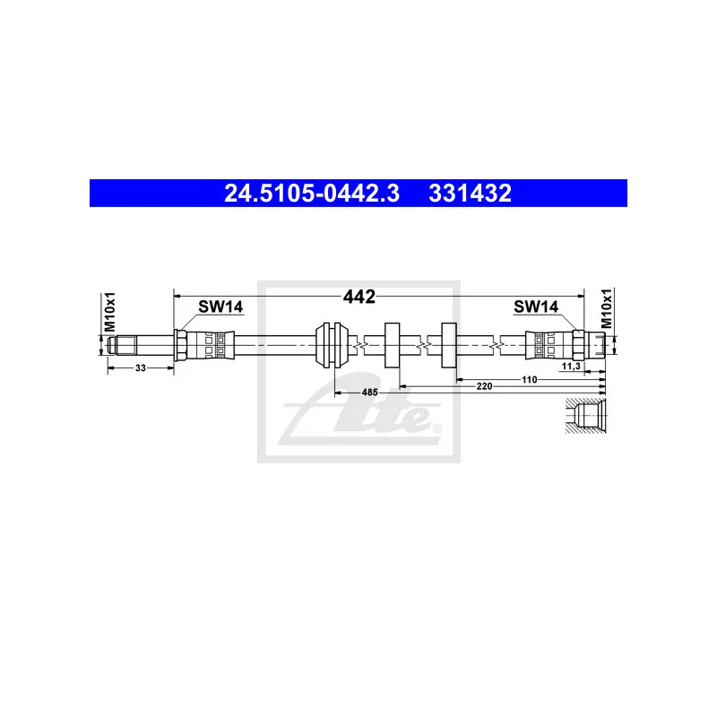 Flexible de frein ATE 24.5105-0442.3