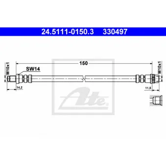 Flexible de frein ATE 24.5111-0150.3